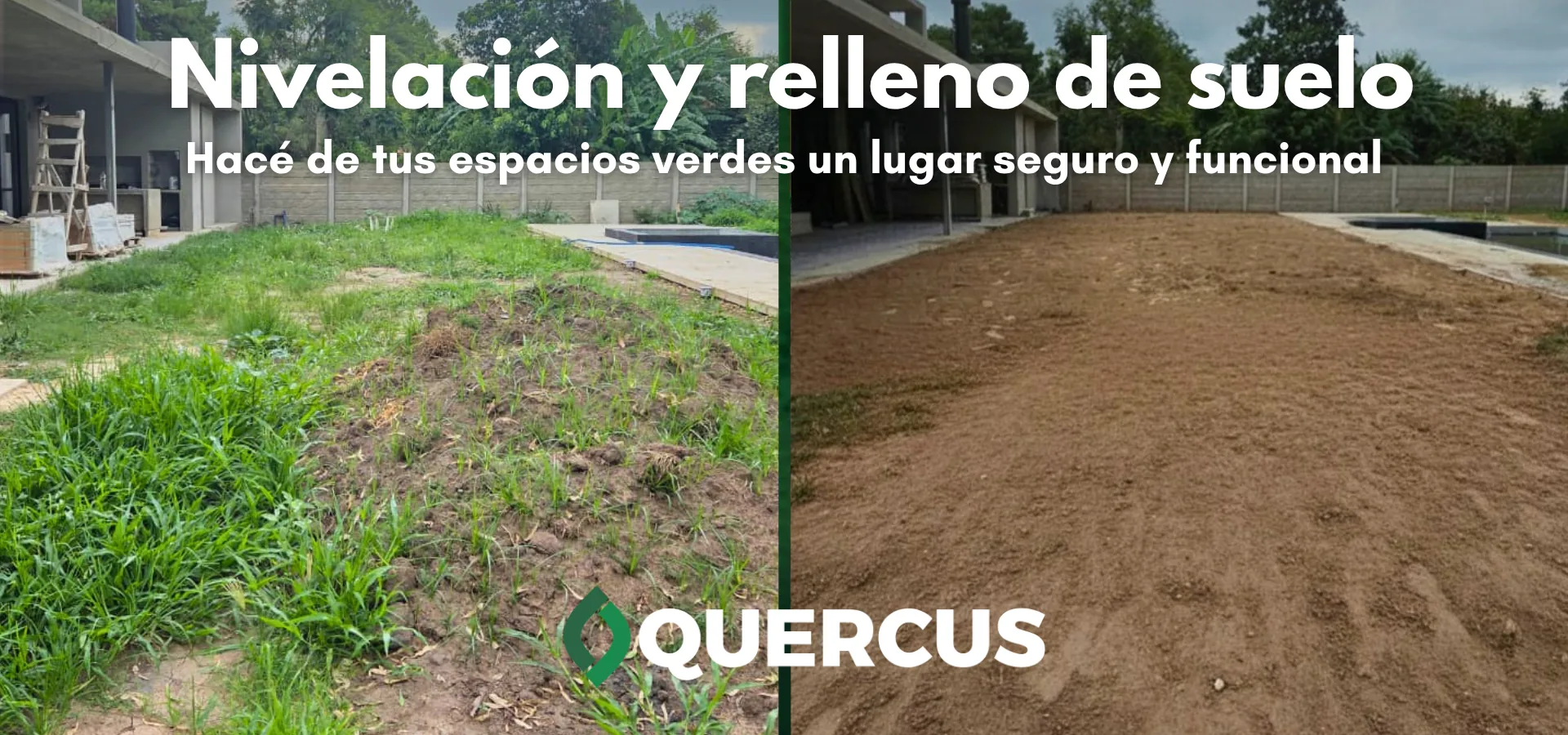 Nivelación de terreno realizada por Quercus